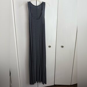 Striped Sleeveless Maxi Dress